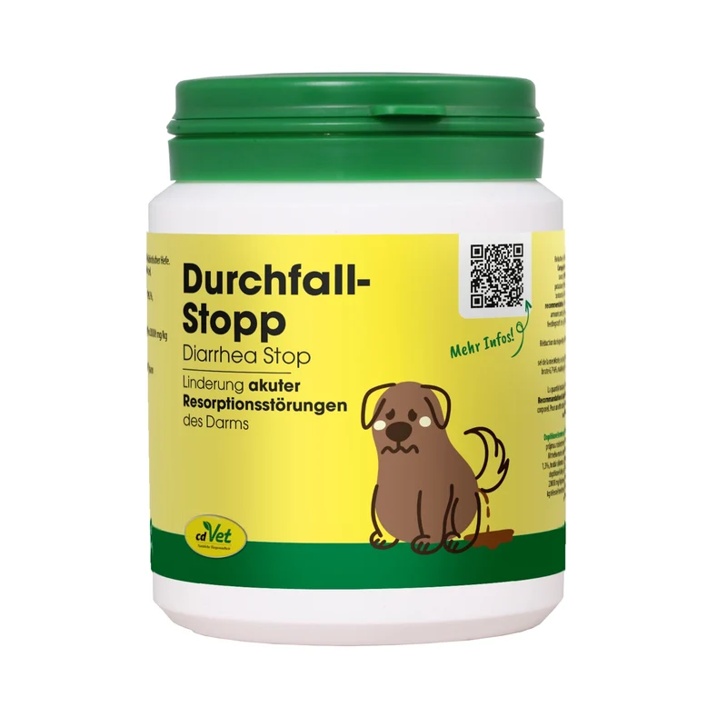 cdVet Durchfall Stopp – Natürliche Soforthilfe bei Durchfall für Hunde & Katzen | Stabilisiert die Darmflora schnell & sanft