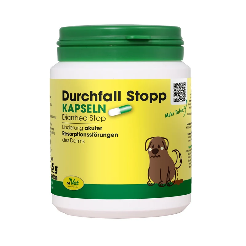 cdVet Durchfall Stopp – Natürliche Soforthilfe bei Durchfall für Hunde & Katzen | Stabilisiert die Darmflora schnell & sanft