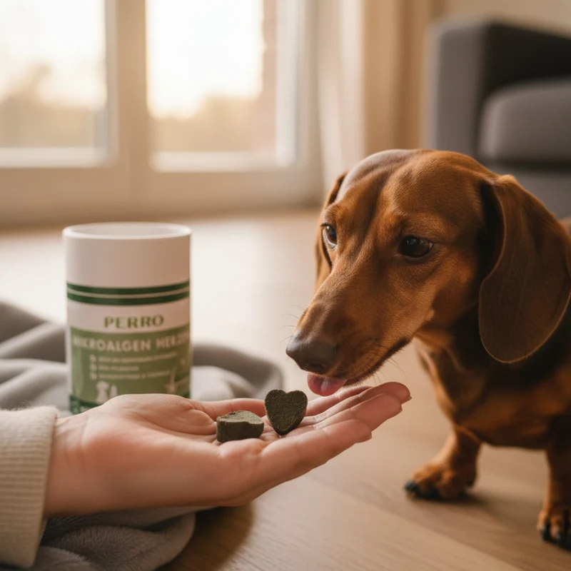 Perro Mikroalgen Herzen – Natürliche Nahrungsergänzung für Hunde & Katzen | Für strahlendes Fell, starke Abwehrkräfte & gesunde Verdauung