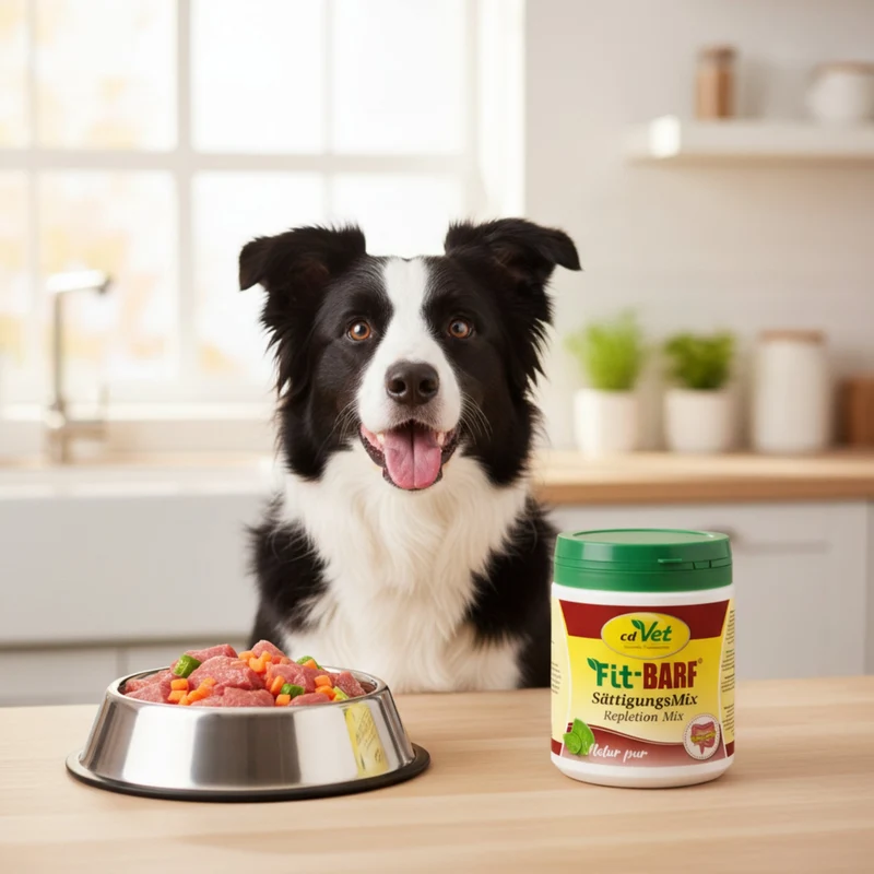 cdVet Fit-BARF SättigungsMix – Die natürliche Sattmacher-Beilage für gesundes, artgerechtes BARFen – Optimale Nährstoffversorgung & ausgeglichene Verdauung für deinen Hund