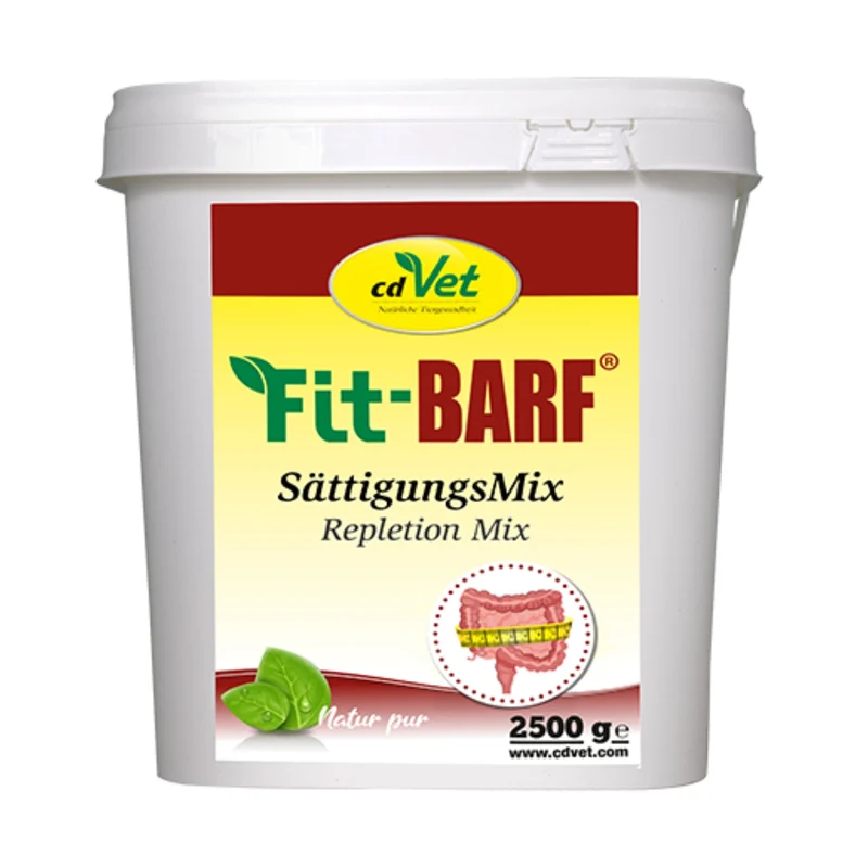 cdVet Fit-BARF SättigungsMix – Die natürliche Sattmacher-Beilage für gesundes, artgerechtes BARFen – Optimale Nährstoffversorgung & ausgeglichene Verdauung für deinen Hund