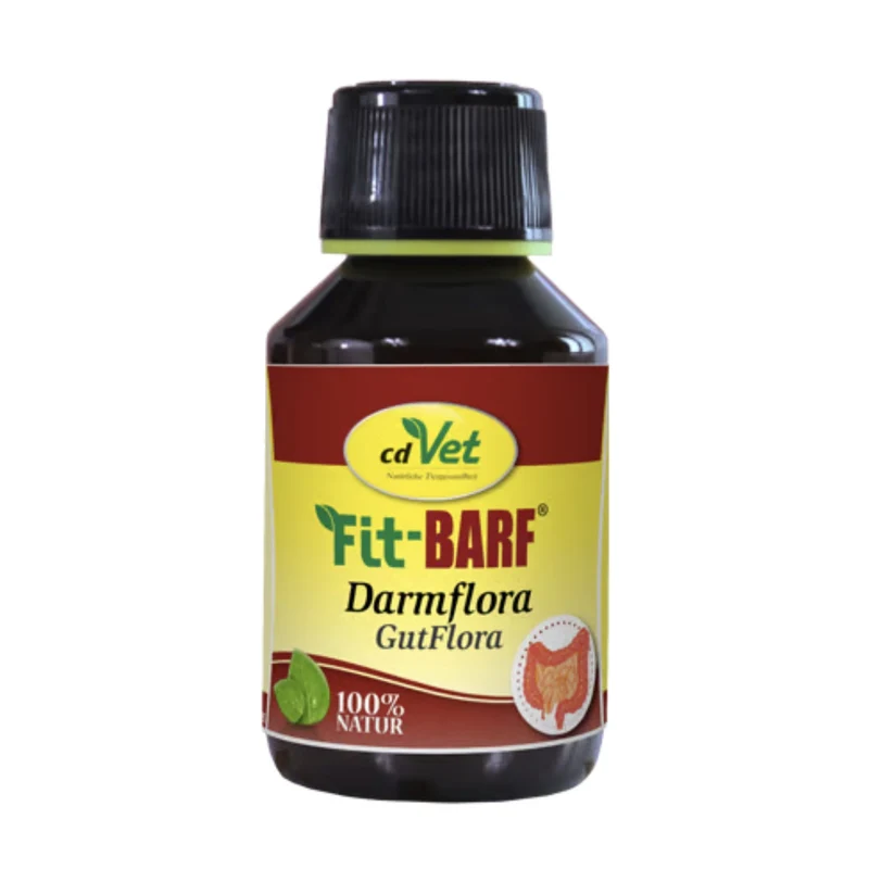 cdVet Fit-BARF DarmFlora – Probiotische Darmunterstützung für Hunde & Katzen mit fermentierten Kräutern