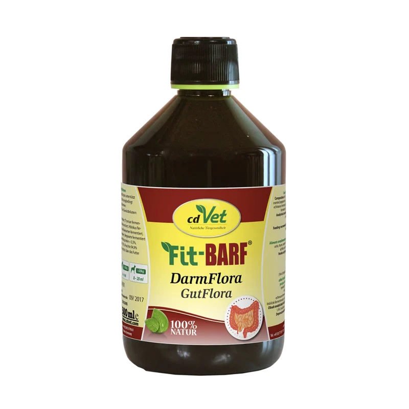 cdVet Fit-BARF DarmFlora – Probiotische Darmunterstützung für Hunde & Katzen mit fermentierten Kräutern