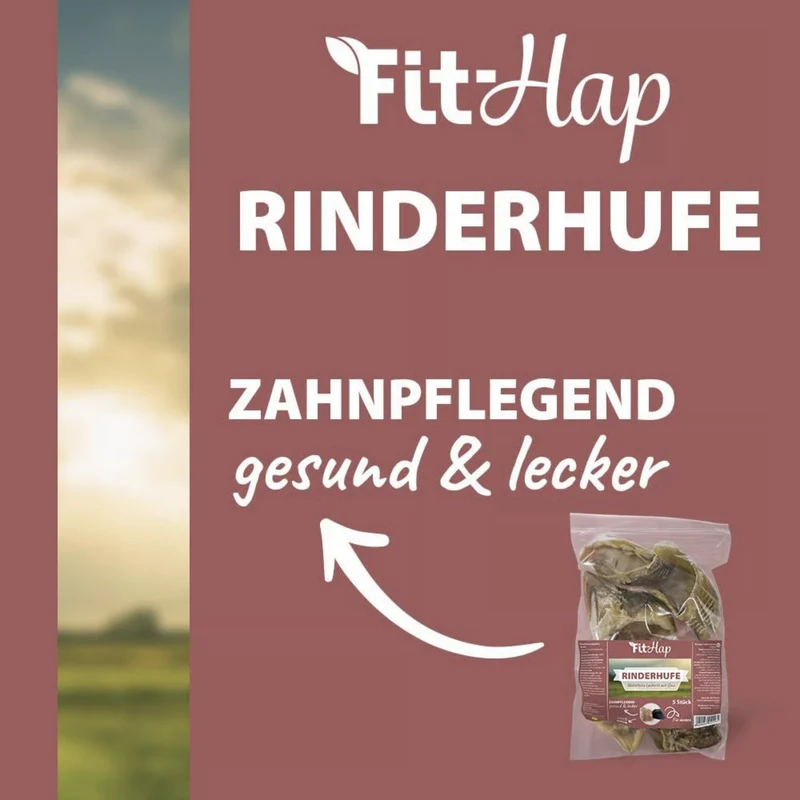 cdVet Fit-Hap Rinderhufe – Premium Hundesnack für natürliche Zahnpflege & langanhaltenden Kauspaß