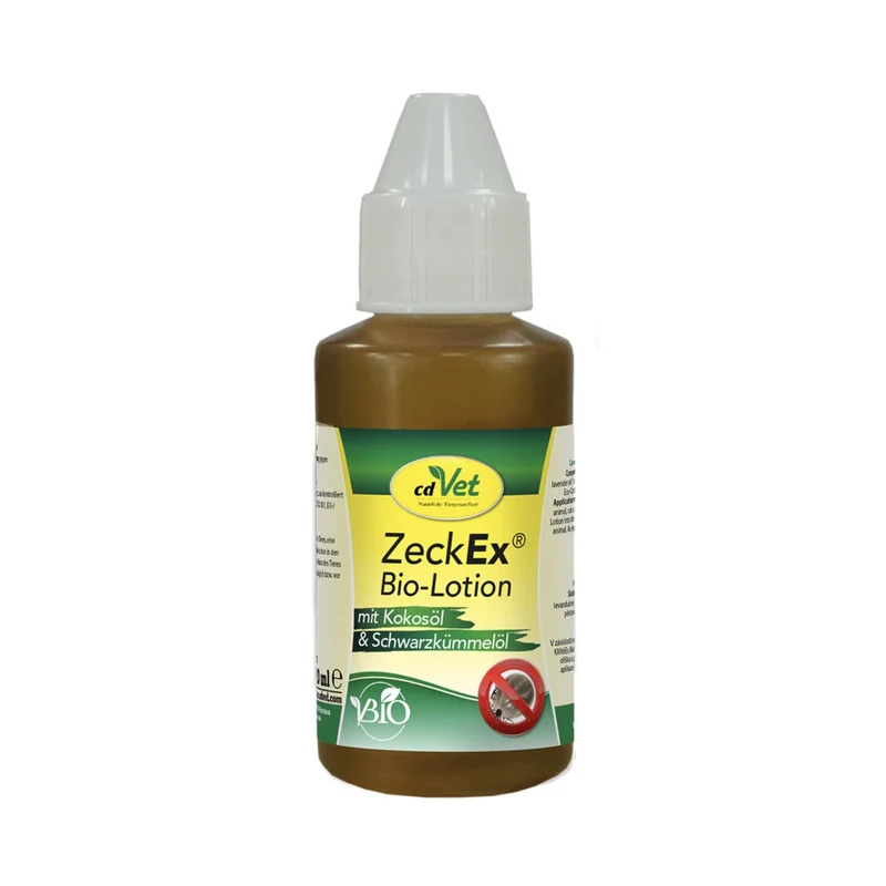 cdVet ZeckEx Bio-Lotion – Natürlicher Zeckenschutz für Hunde mit pflanzlichen Wirkstoffen, sanft zur Haut, effektiv gegen Parasiten