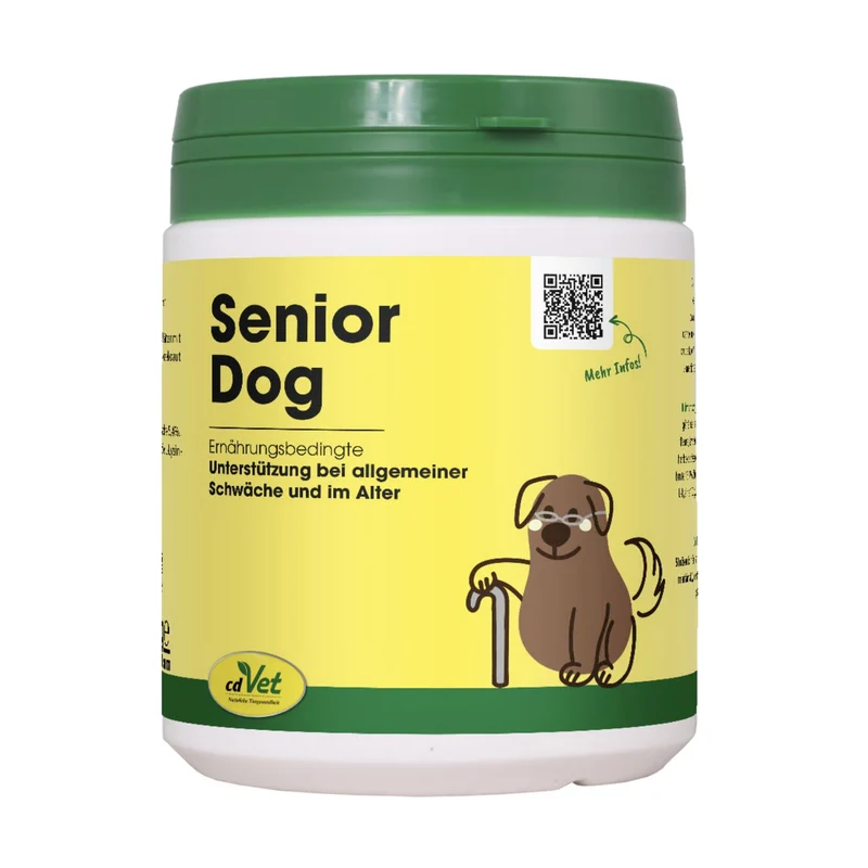 cdVet SeniorDog – Natürliche Vitalität für ältere Hunde, Unterstützt Beweglichkeit & Lebensfreude im Alter