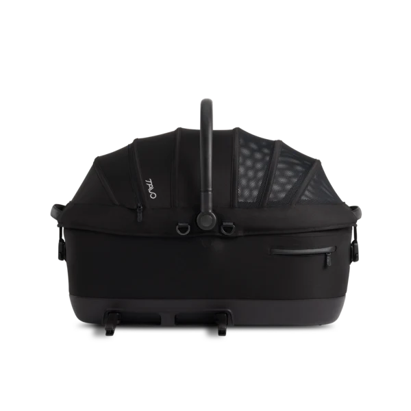 Isofix Autositz & Transportbox Maeve™ iso7x-L WIND von Tavo für Hunde bis 18 kg | GREENGUARD-Gold-Zertifizierung | Farbe: Onyx