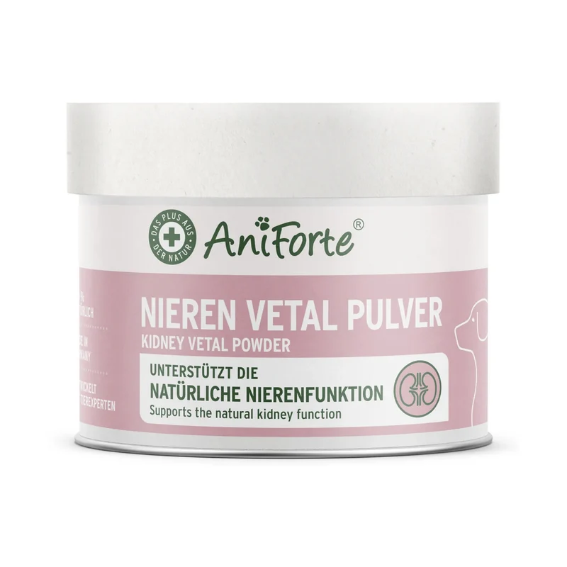 AniForte Nieren Vetal Pulver für Hunde – Natürliche Nierenunterstützung mit Kräutern & Cordyceps