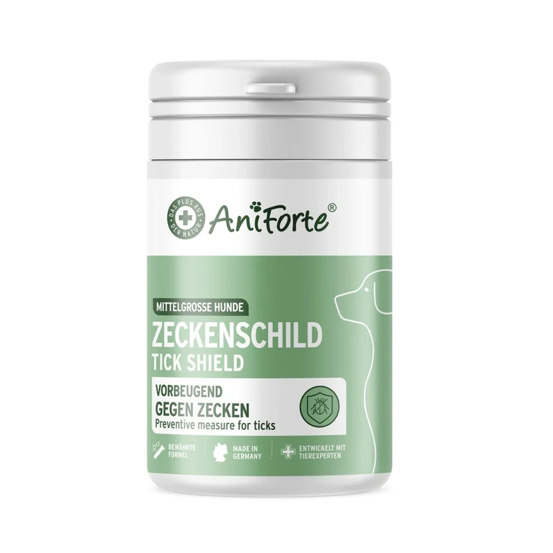 AniForte ZeckenSchild Kapseln für Hunde – Natürlicher Zeckenschutz mit Bierhefe & Vitamin B-Komplex für starke Hautbarriere und Abwehrkraft