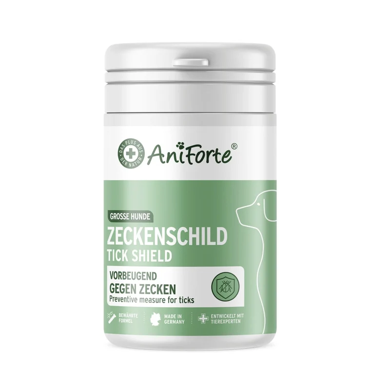 AniForte ZeckenSchild Kapseln für Hunde – Natürlicher Zeckenschutz mit Bierhefe & Vitamin B-Komplex für starke Hautbarriere und Abwehrkraft