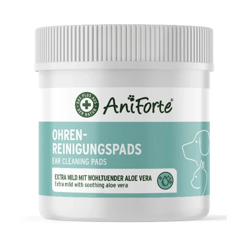 AniForte Ohren-Reinigungspads für Hunde – Sanfte & natürliche Ohrenpflege gegen Juckreiz, Geruch & Verschmutzung