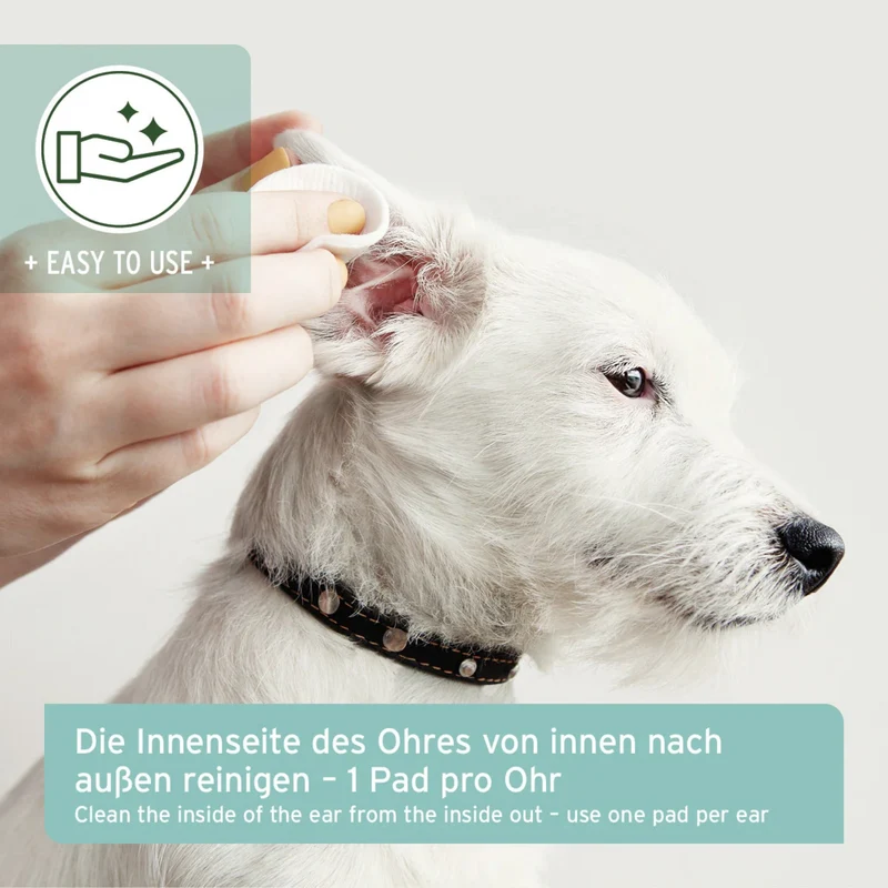 AniForte Ohren-Reinigungspads für Hunde – Sanfte & natürliche Ohrenpflege gegen Juckreiz, Geruch & Verschmutzung