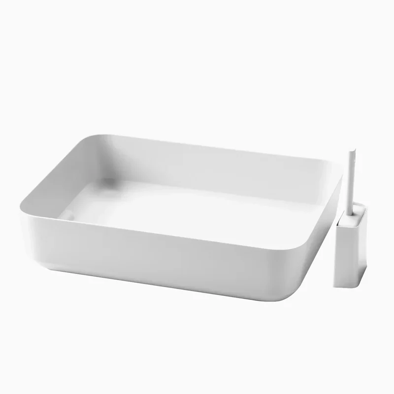 Nachhaltige Katzentoilette HOOPO® Poh | 100% recycelt | Weiß