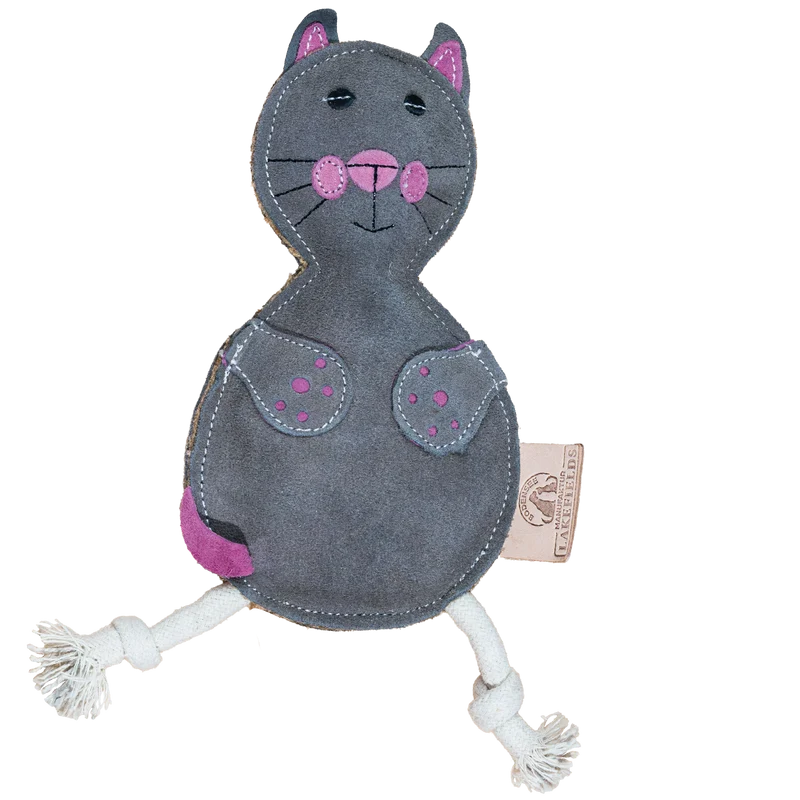 Lakefields Lederspielzeug Katze
