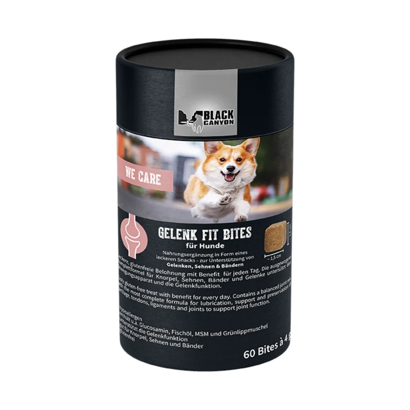 Black Canyon we care Gelenk Fit Bites – Hypoallergene Gelenkunterstützung für Hunde mit Glucosamin & Grünlippmuschel