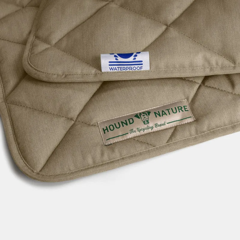 Öko Hundedecke Davos HOUND&NATURE | Wasserfest & recycelte Materialien | Oeko-Tex® Standard 100 | Taupe