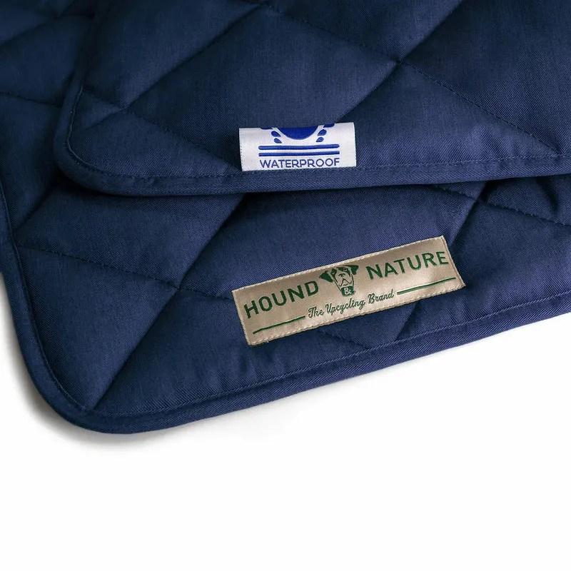 Öko Hundedecke Davos HOUND&NATURE | Wasserfest & recycelte Materialien | Oeko-Tex® Standard 100 | Blau