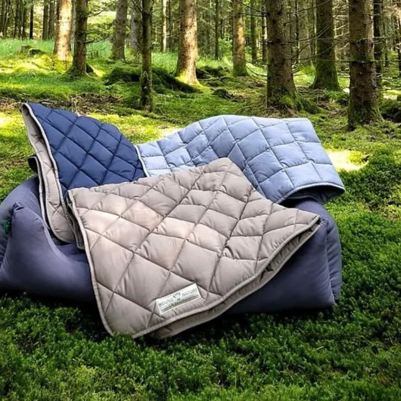 Öko Hundedecke Davos HOUND&NATURE | Wasserfest & recycelte Materialien | Oeko-Tex® Standard 100 | Blau