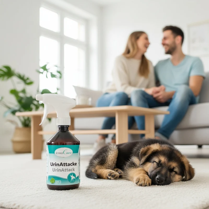 cdVet casaCare UrinAttacke – Enzymaktiver Urinentferner & Geruchskiller für Hunde & Katzen