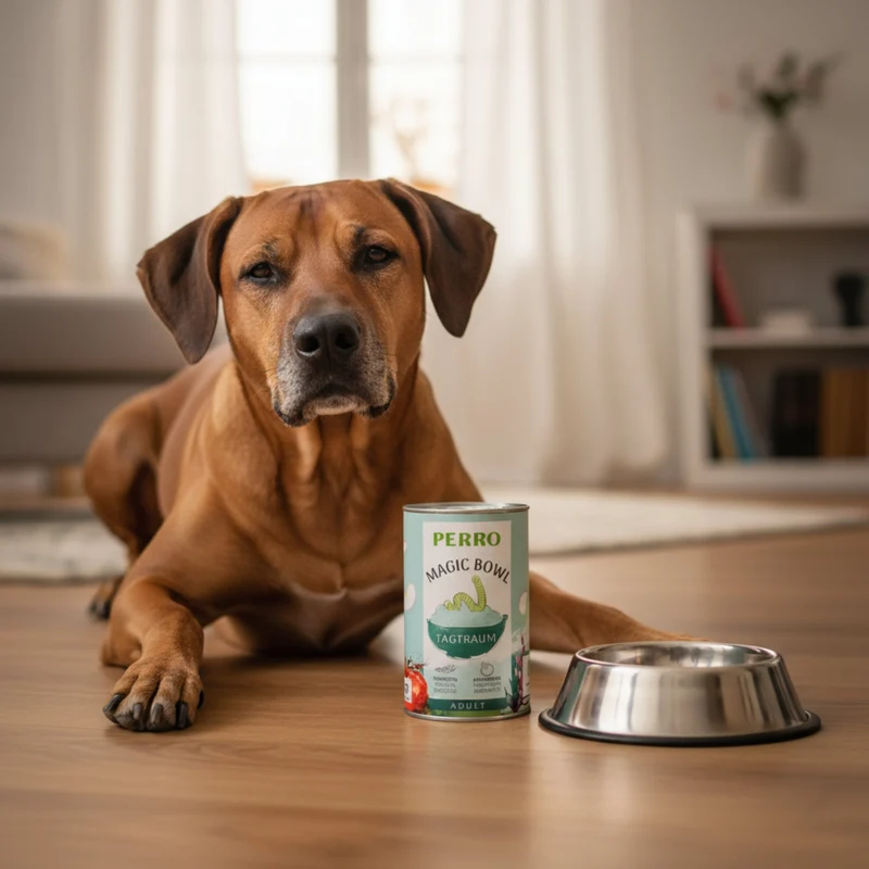 Perro Magic Bowl Tagtraum – Getreidefrei, sanft verdaulich & reich an natürlichen Nährstoffen | Insekten, Amaranth & Apfel | Nassfutter für erwachsene Hunde