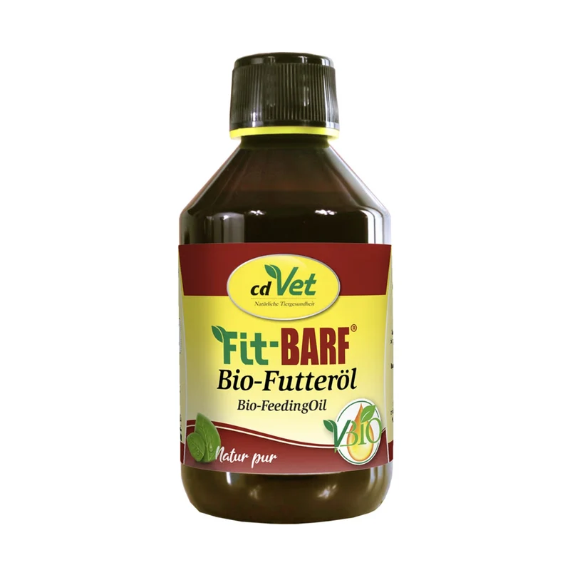 cdVet Fit-BARF Bio-Futteröl – Premium Omega-3 & Omega-6 Ergänzung für natürliche BARF-Ernährung bei Hunden & Katzen