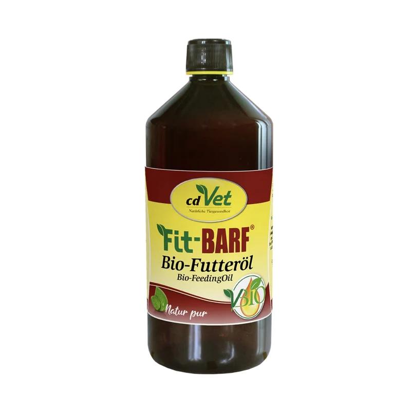 cdVet Fit-BARF Bio-Futteröl – Premium Omega-3 & Omega-6 Ergänzung für natürliche BARF-Ernährung bei Hunden & Katzen