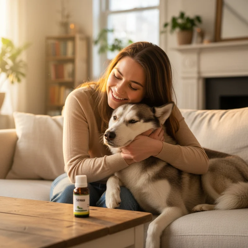 cdVet Bachblüten Stress – Beruhigung für Hunde, Katzen & Pferde bei Nervosität, Angst & Stresssituationen
