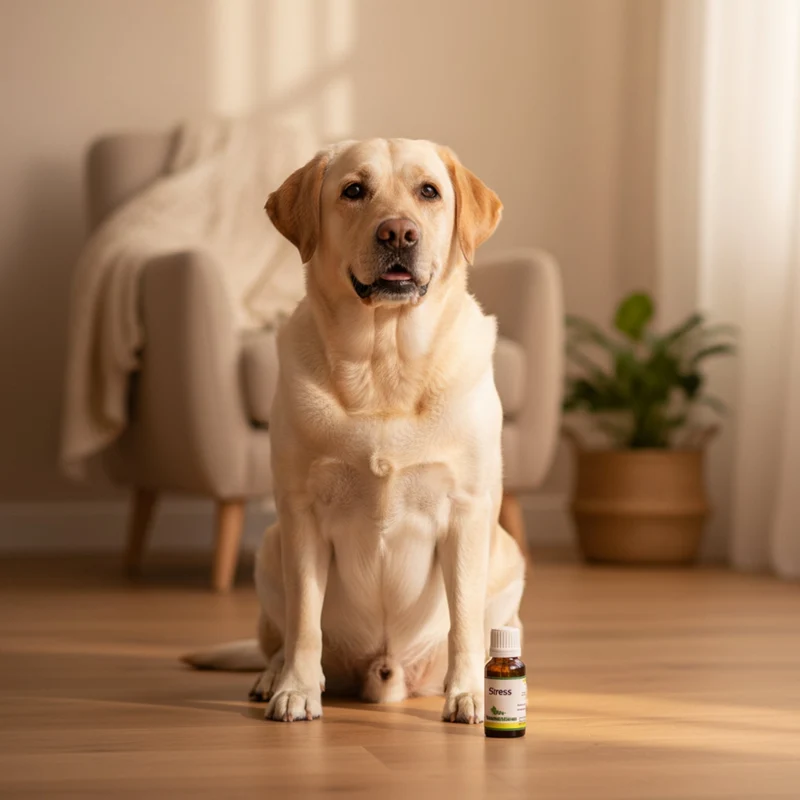 cdVet Bachblüten Stress – Beruhigung für Hunde, Katzen & Pferde bei Nervosität, Angst & Stresssituationen