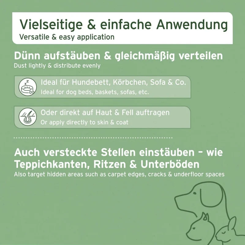 AniForte Kieselgur Pulver – Natürliche Hygiene gegen Ungeziefer für Hunde & Katzen