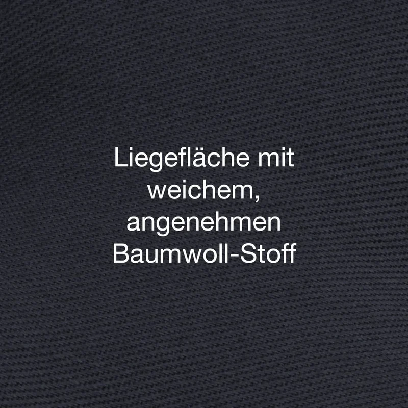 Orthopädisches Hundebett Zürich von HOUND&NATURE | Fleece-Seite | Recycelte Materialien | Oeko-Tex® Standard | Blau