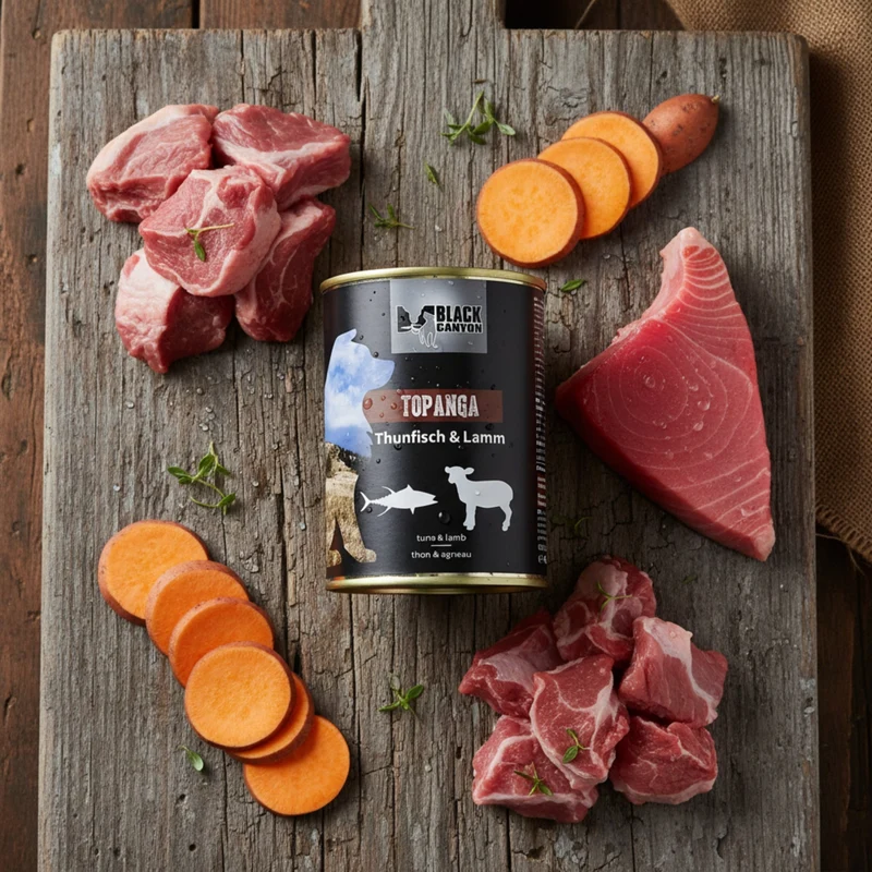 Black Canyon Topanga Nassfutter mit Thunfisch & Lamm – Getreidefrei, Natürlich & Schonend Zubereitet für Gesunde Hunde