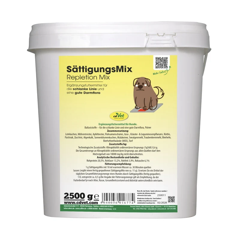 cdVet SättigungsMix – Natürliche Ballaststoffe für bessere Sättigung & optimale Verdauung bei Hunden