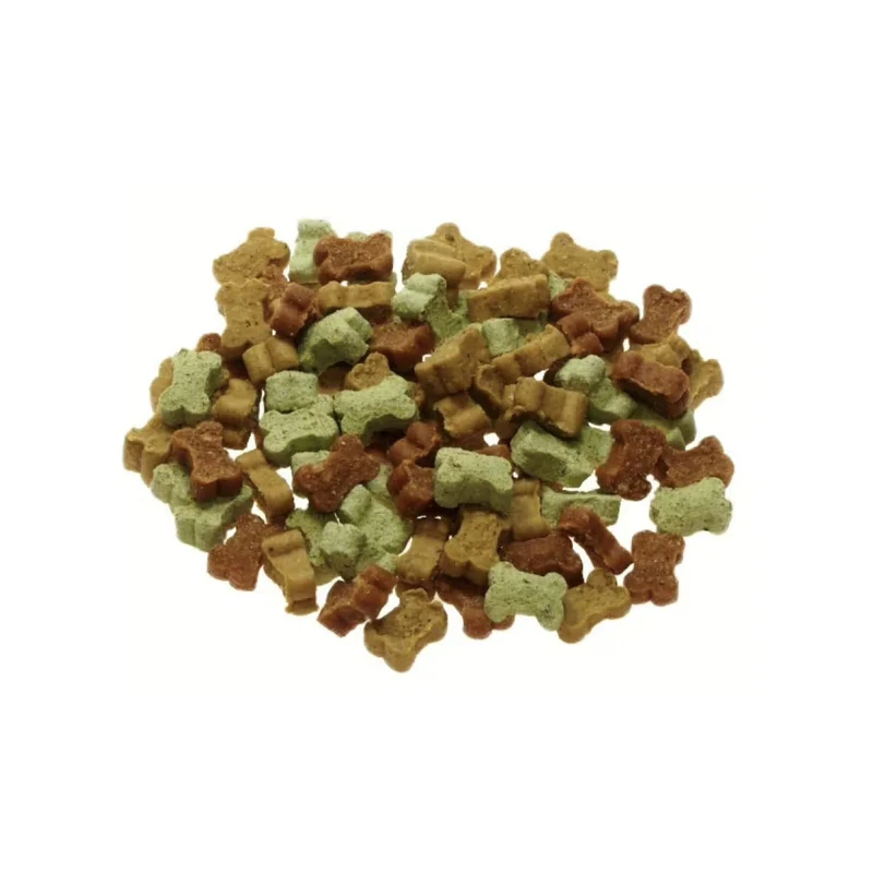 Perro Früchte Mix Mini Knochen – Weiche Trainingssnacks mit Käse & Fruchtextrakten, getreidefrei & vegetarisch für kleine Hunde