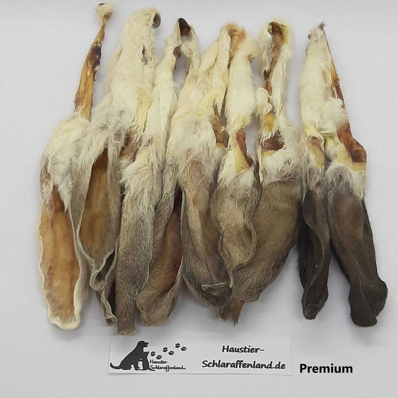 Kaninchen-Ohren mit Fell Premium Qualität