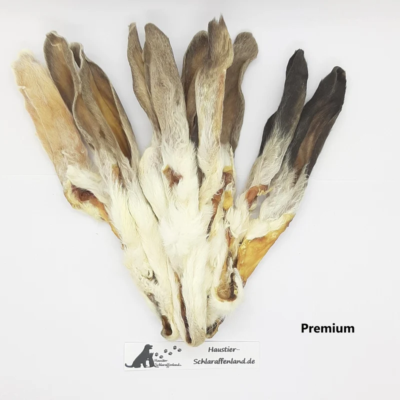 Kaninchen-Ohren mit Fell Premium Qualität