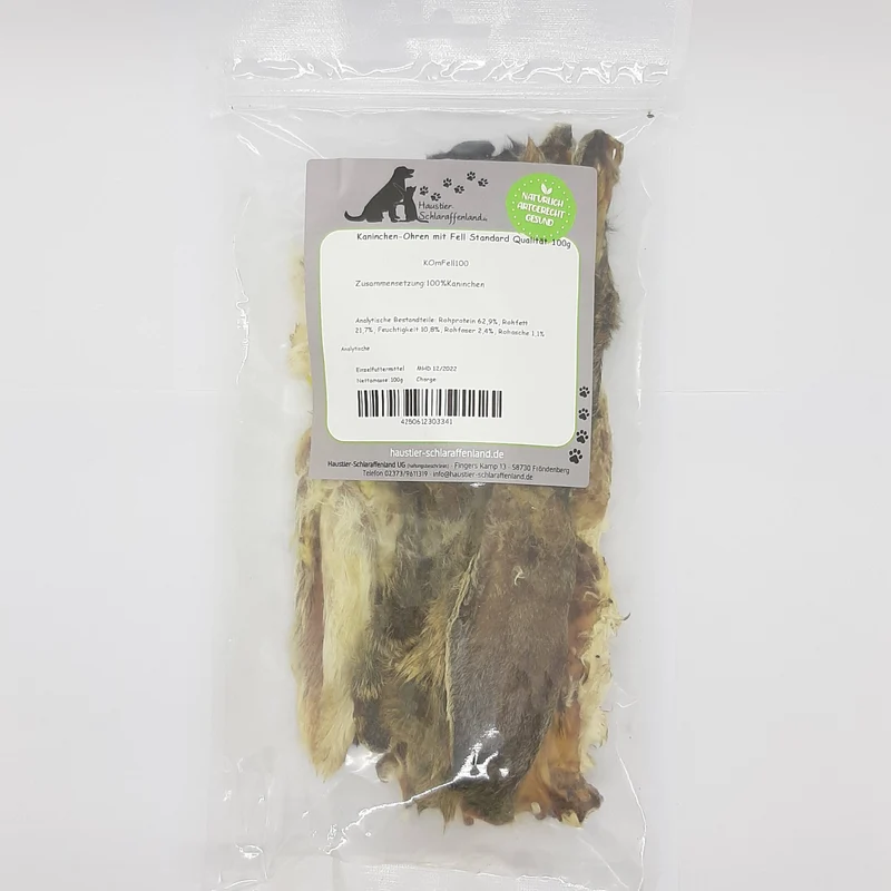 Kaninchen-Ohren mit Fell Premium Qualität