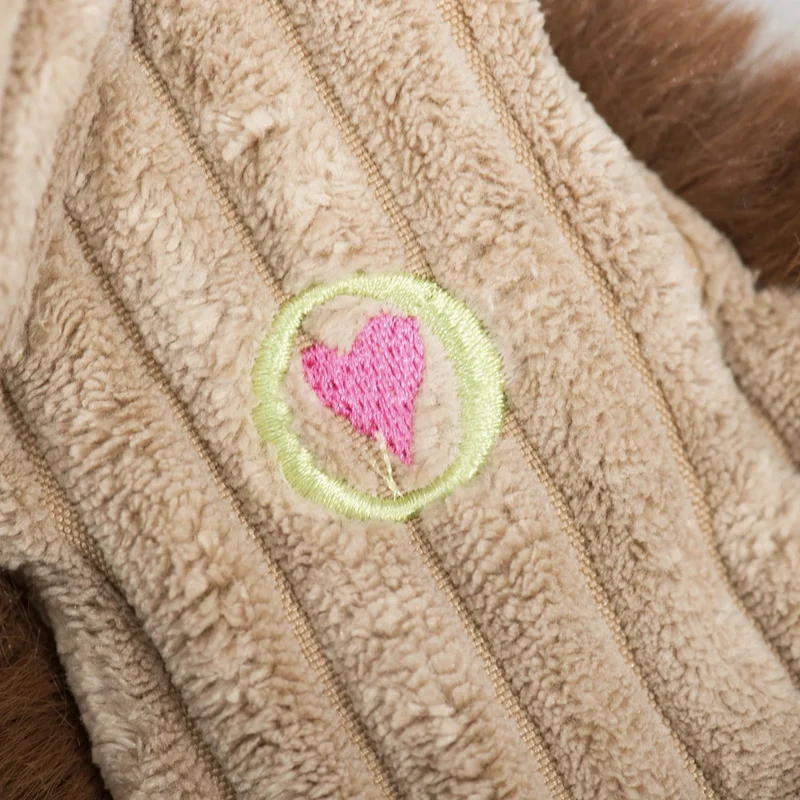 HuggleHounds X-Brace Maple Moose – Extra robustes Hundespielzeug mit Quietscher & Knisterpapier für starke Kauer