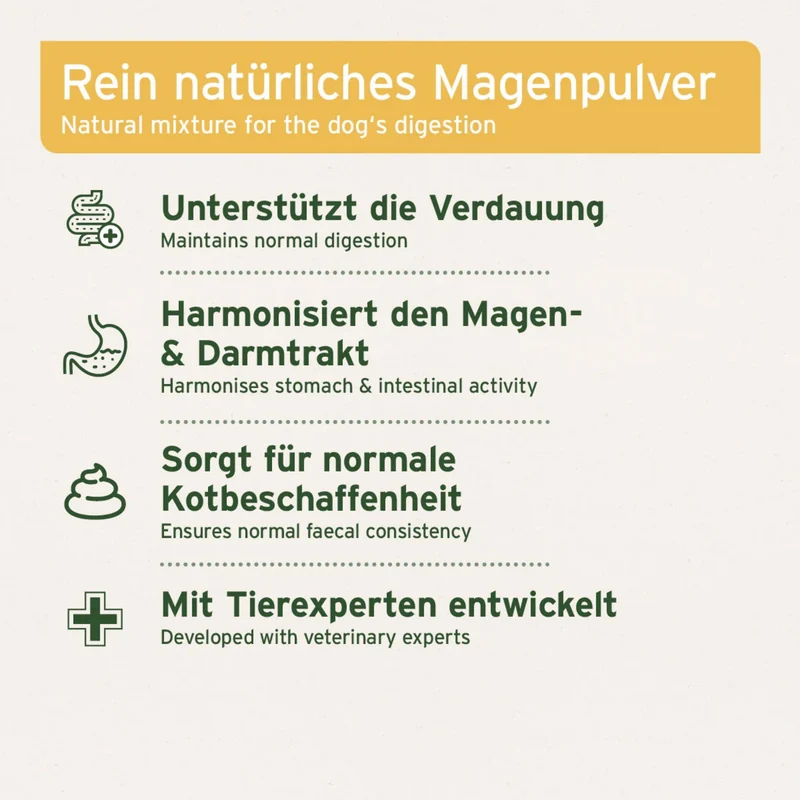 AniForte MagenSanft Granulatpulver für Hunde – Natürliche Unterstützung bei Verdauungsproblemen & weichem Kot