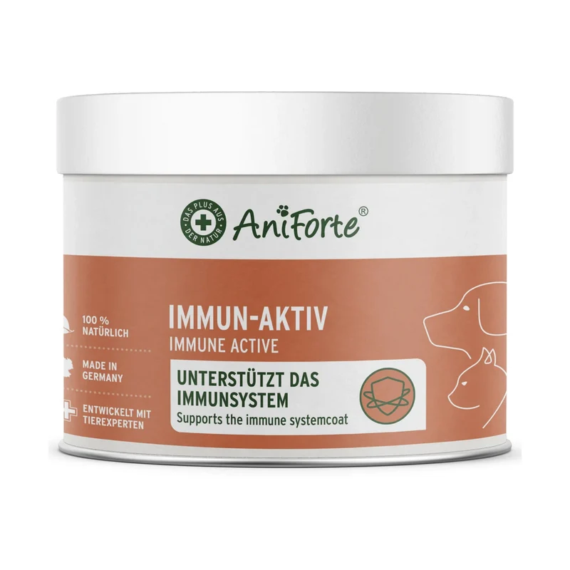 AniForte Immun-Aktiv für Hunde – Natürliche Immunstärkung mit Hagebutte & Spirulina