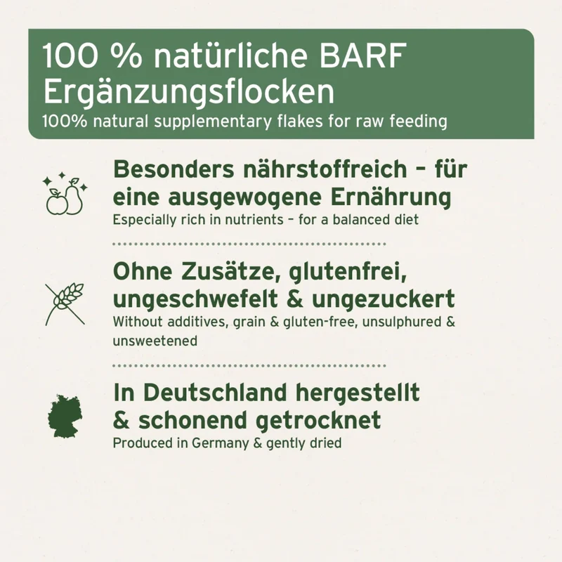 AniForte Reisflocken für Hunde – Glutenfreie BARF-Ergänzung, Naturbelassen & Leicht Verdaulich