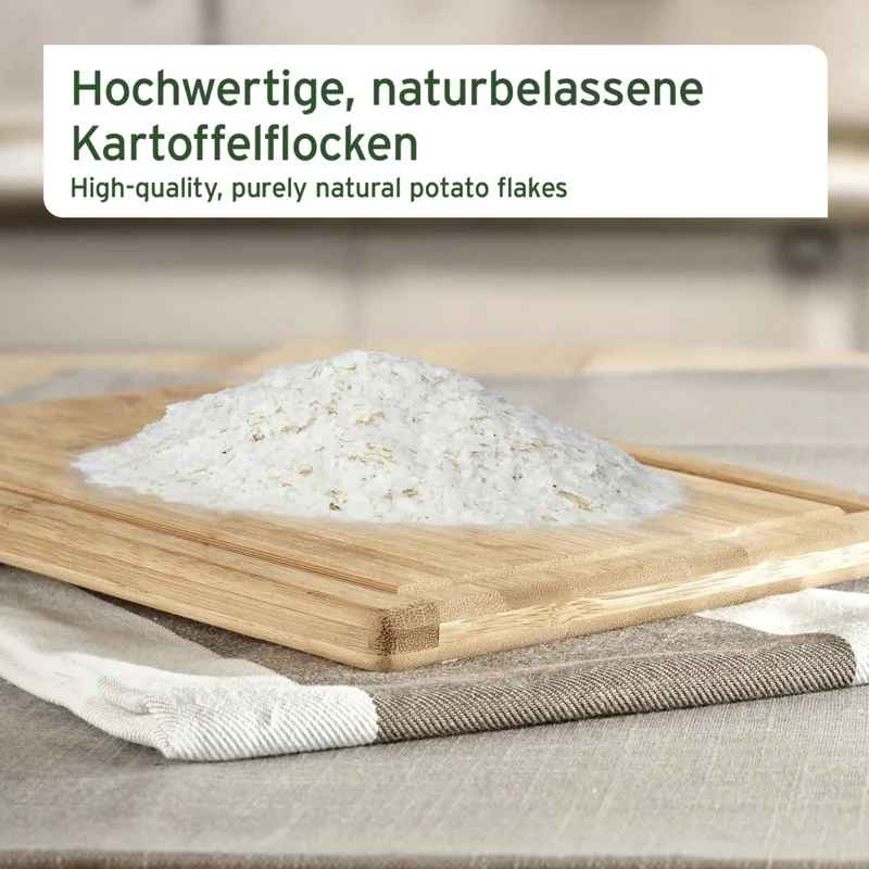 AniForte Kartoffelflocken für Hunde – Getreidefreie BARF-Ergänzung, Proteinreich & Glutenfrei, Natürliche Ballaststoffe