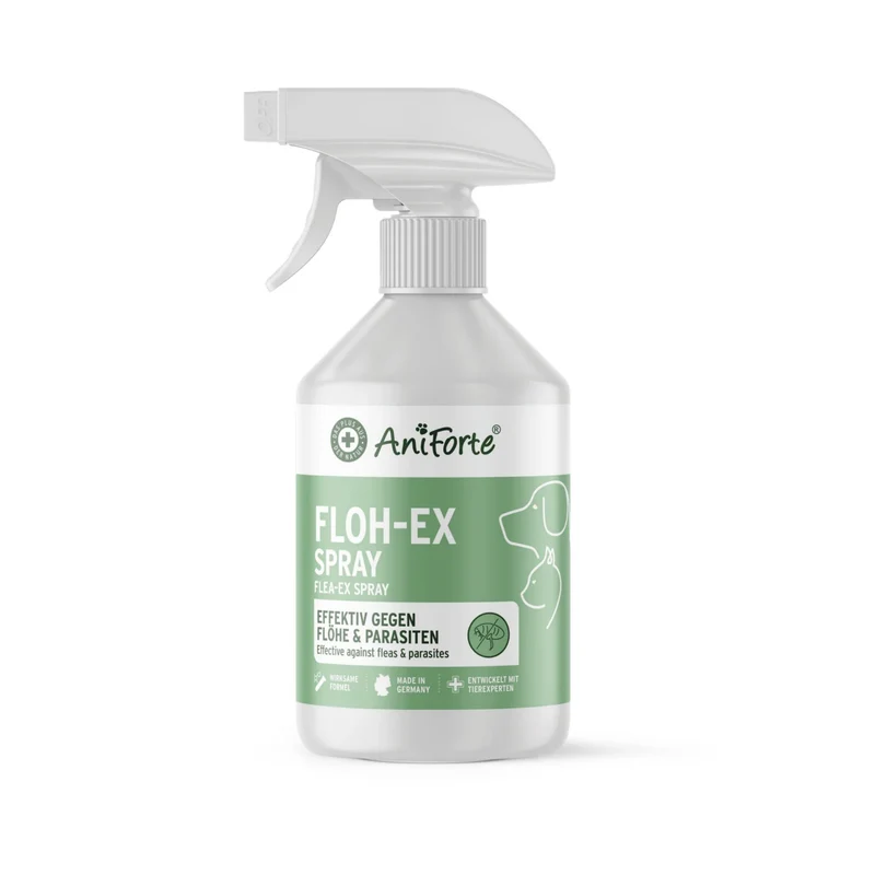 AniForte Floh-EX Spray für Hunde – Natürlicher Schutz gegen Flöhe, Zecken & Ungeziefer