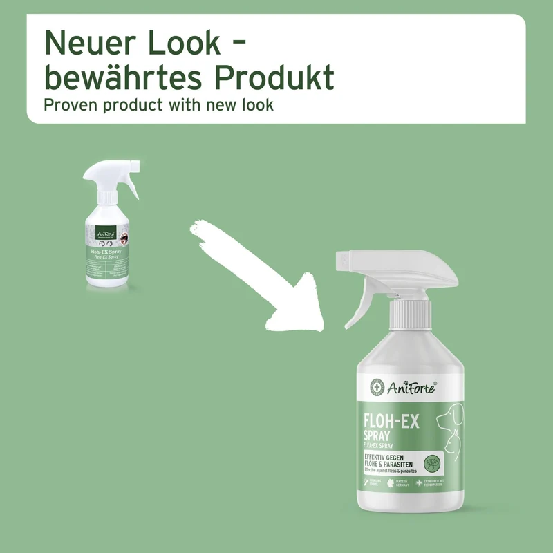AniForte Floh-EX Spray für Hunde – Natürlicher Schutz gegen Flöhe, Zecken & Ungeziefer