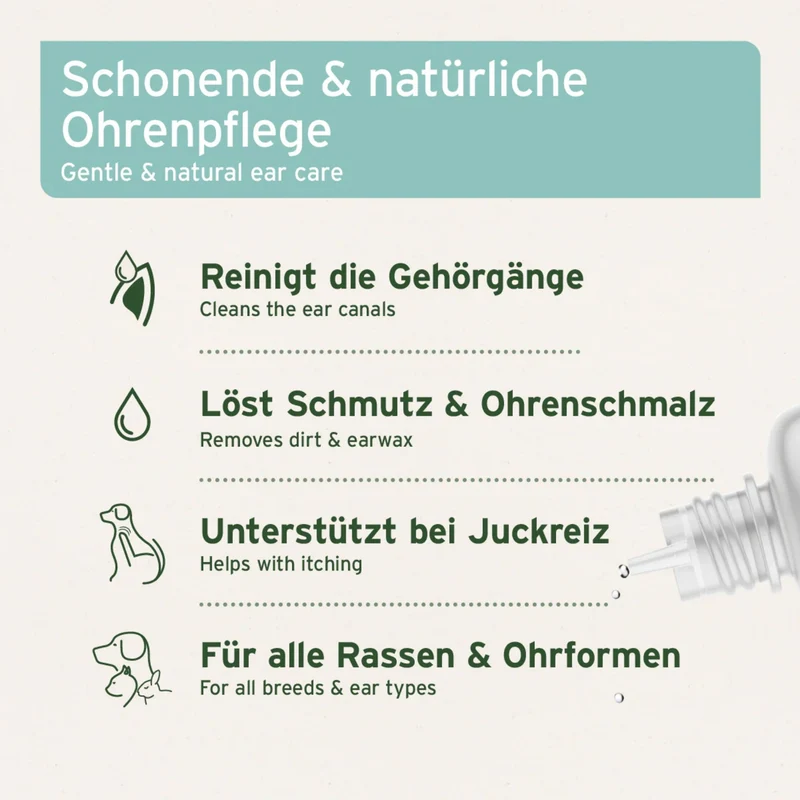 AniForte VET Ohrenreiniger für Hunde – Sanfte & natürliche Pflege mit Kamille bei Ohrenschmalz, Juckreiz & Entzündungen, tierärztlich empfohlen