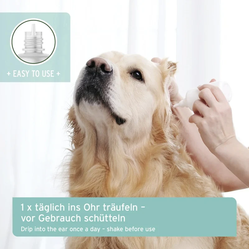 AniForte VET Ohrenreiniger für Hunde – Sanfte & natürliche Pflege mit Kamille bei Ohrenschmalz, Juckreiz & Entzündungen, tierärztlich empfohlen