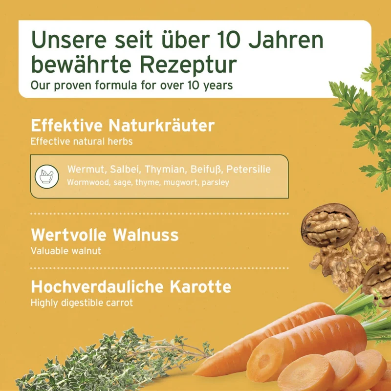 AniForte WermiX Pulver für Hunde – Natürliches Kräuterpulver zur Unterstützung nach Wurmkur – Mit Thymian, Beifuß, Wermut & Salbei für eine schnelle Erholung