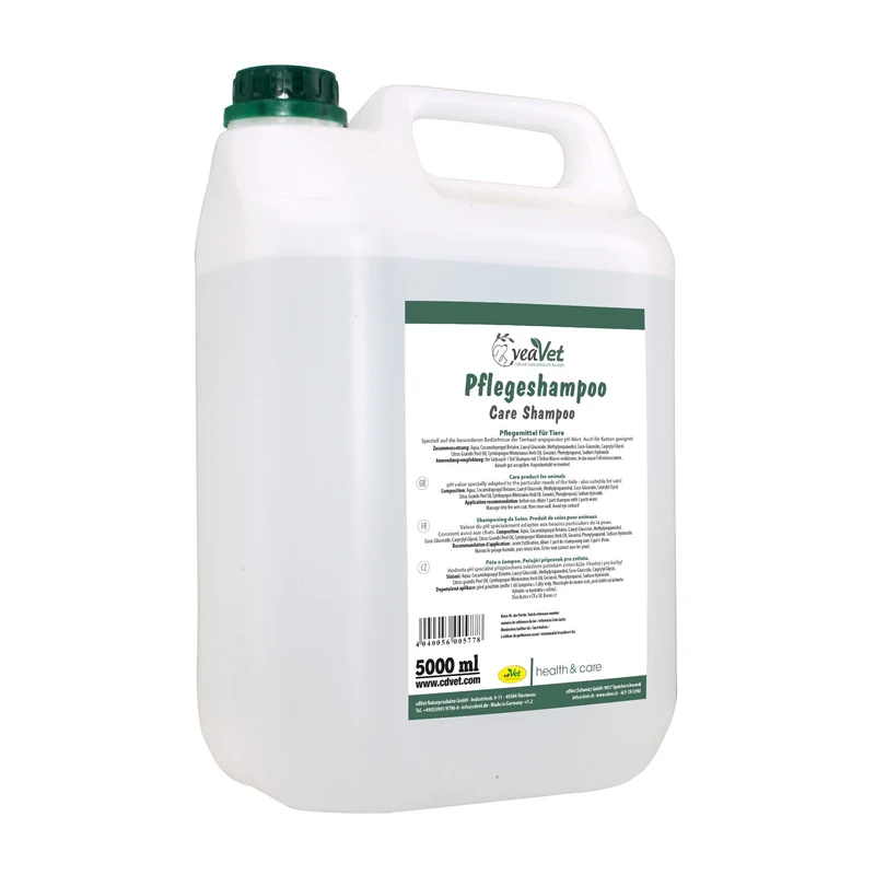 cdVet VeaVet Pflegeshampoo für Hunde & Katzen – Natürliche Fellpflege mit Aloe Vera für glänzendes, gesundes Fell bei empfindlicher Haut