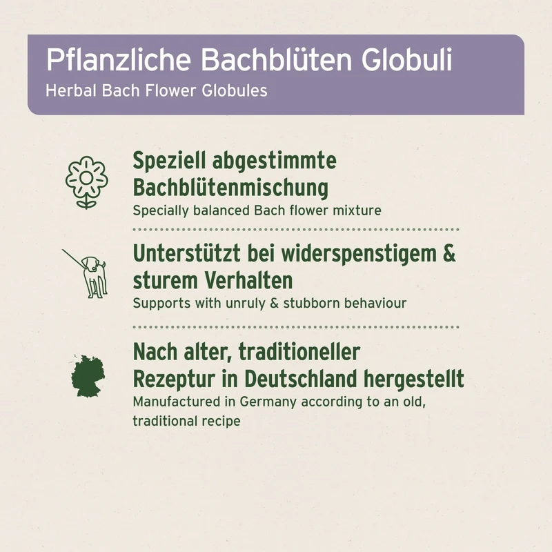 AniForte Bachblüten Protest-Globuli für sture Hunde – Natürliche Unterstützung bei trotzigem Verhalten