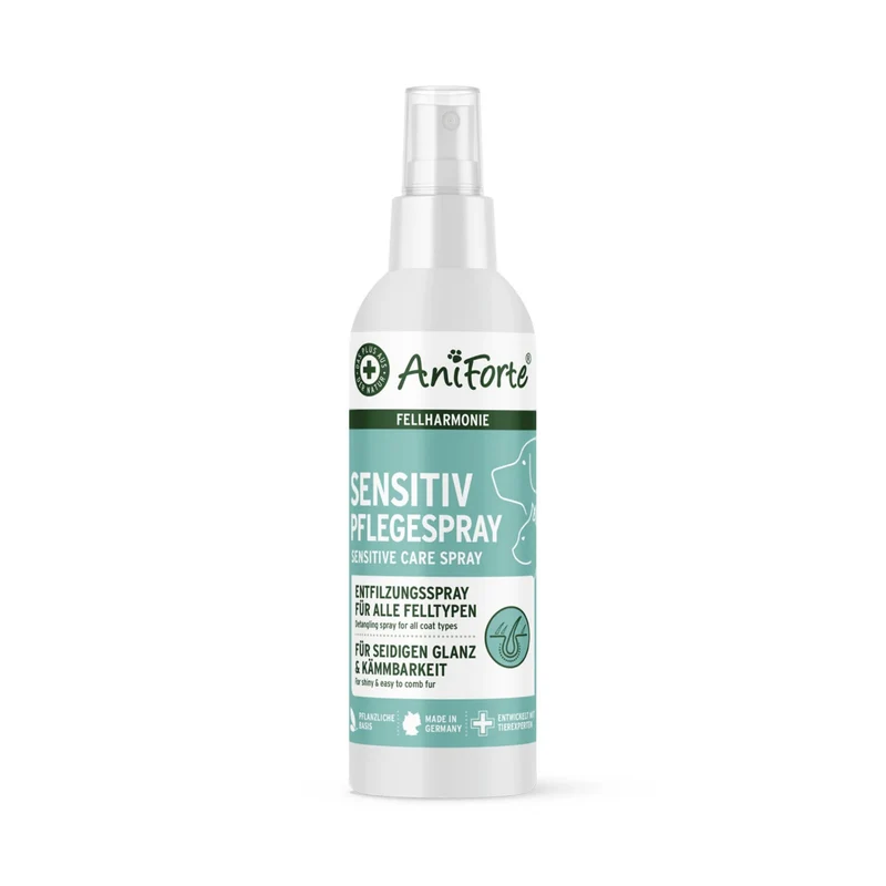 AniForte Fellharmonie Sensitiv Pflegespray für Hunde – Natürliche Fellpflege gegen Verfilzungen, für tollen Glanz und leichte Kämmbarkeit