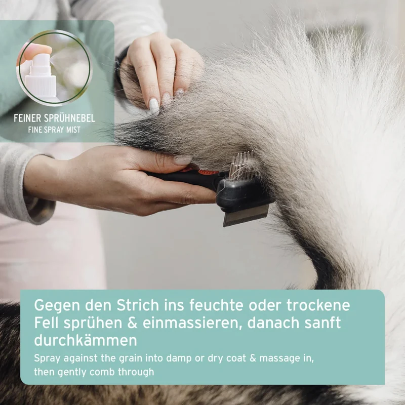 AniForte Fellharmonie Sensitiv Pflegespray für Hunde – Natürliche Fellpflege gegen Verfilzungen, für tollen Glanz und leichte Kämmbarkeit